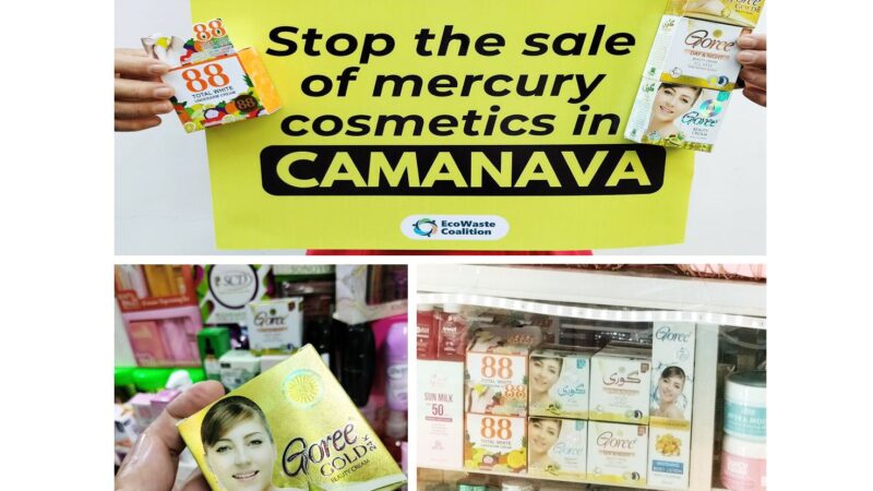 EcoWaste Coalition Exposes Illegal Trade of Dangerous Skin Whiteners with Mercury in CAMANAVA Cities