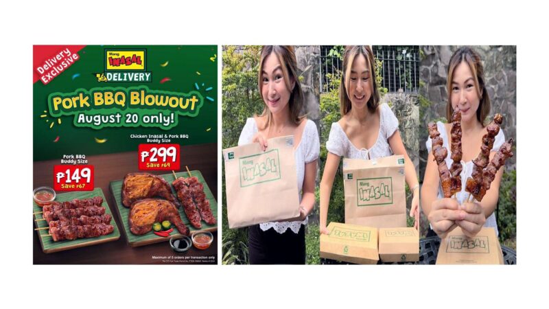 Score big savings this August 20: Mang Inasal treats delivery customers with a special Pork BBQ Blowout