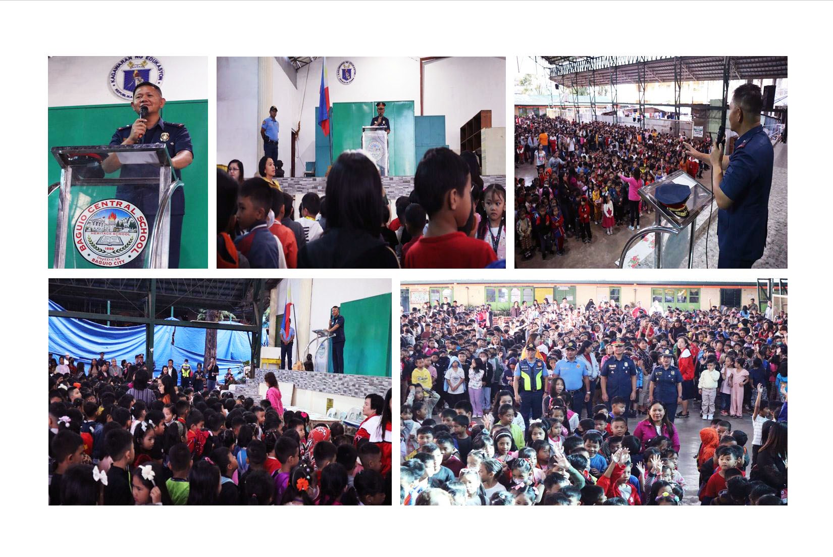 PBGEN DAVID K PEREDO, JR, visits Baguio Central School