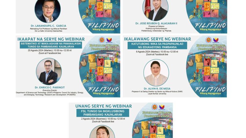 Serye ng Webinar ng KWF, tampok sa Buwan ng Wikang Pambansa 2024