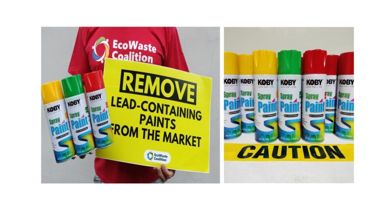 EcoWaste Coalition Finds High Lead Content in Imported Paints Manufactured in 2023 and Sold Locally