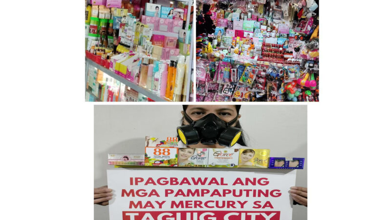 EcoWaste Coalition Calls Out Lawbreaking Taguig Stores for Defying Ban on Mercury Cosmetics