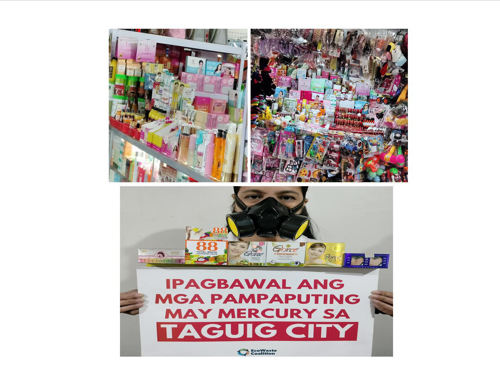 EcoWaste Coalition Calls Out Lawbreaking Taguig Stores for Defying Ban on Mercury Cosmetics