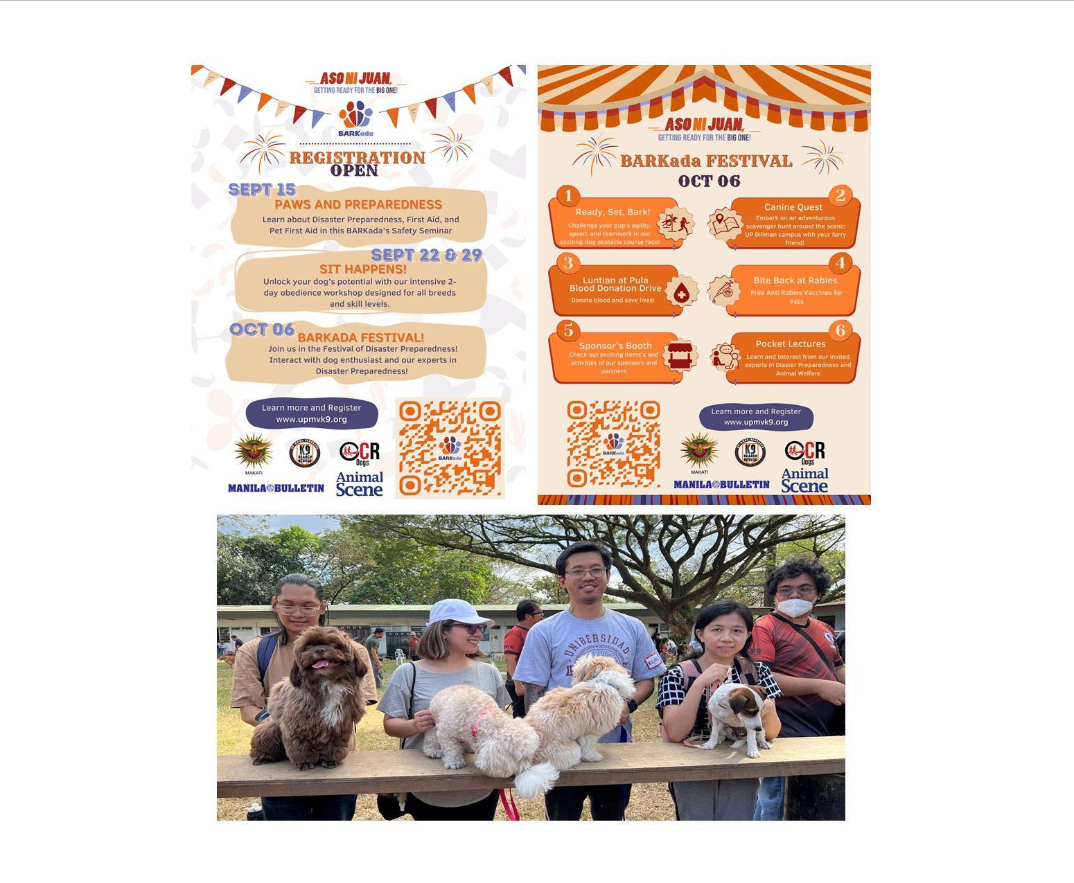 Fun and learning for you and your dog with UPMV K9’s BARK-ada! Celebration