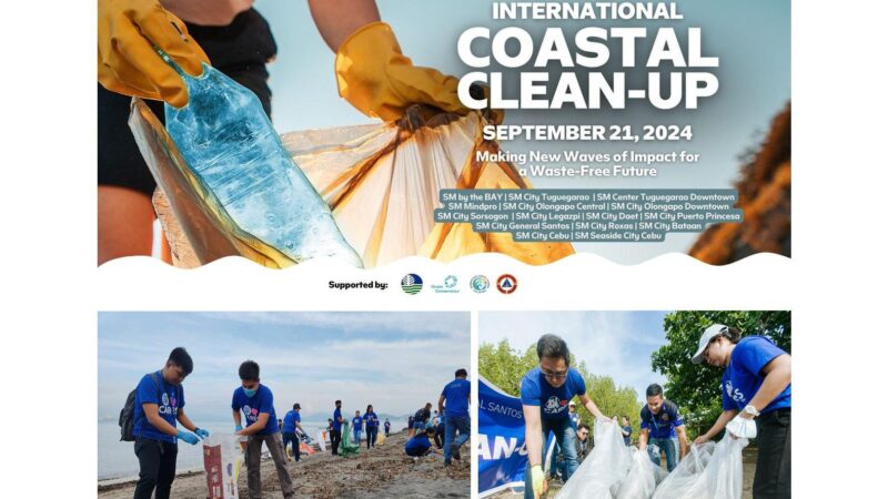 Create waves of positive change with SM at the 2024 International Coastal Clean-Up