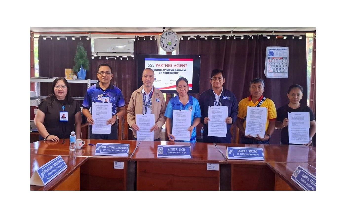 SSS INKED PARTNERSHIP WITH BMPC AS COLLECTING AGENT