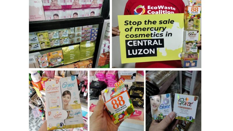 EcoWaste Coalition Exposes Trade of FDA-Flagged Mercury Cosmetics in 16 Towns in Central Luzon