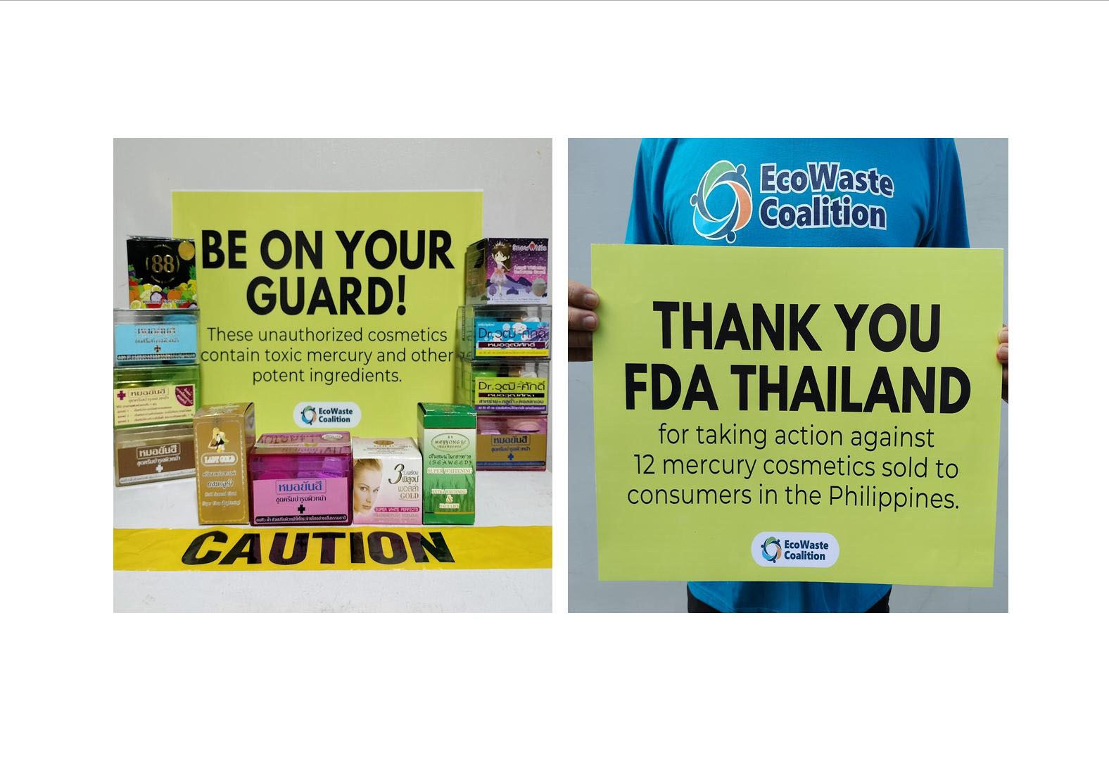 PH and TH NGOs Laud FDA Thailand for Banning 12 Mercury Cosmetics Being Sold to Filipino Consumers