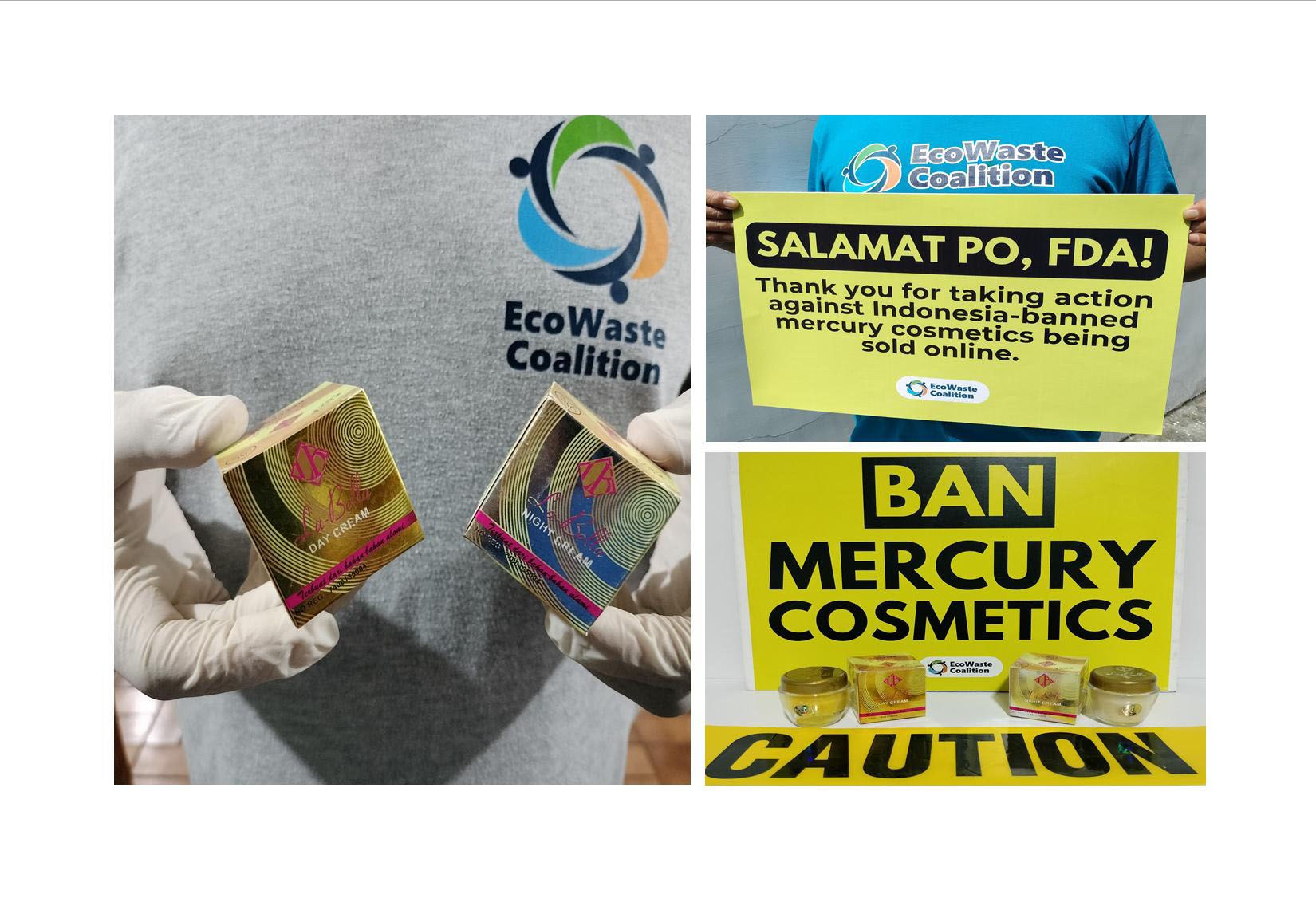 EcoWaste Coalition Applauds FDA for Banning Cosmetics Banned in Indonesia for Containing Mercury