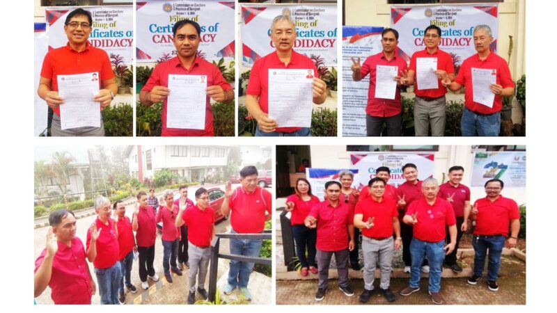 Partido Federal group files CoC, Tagel leads