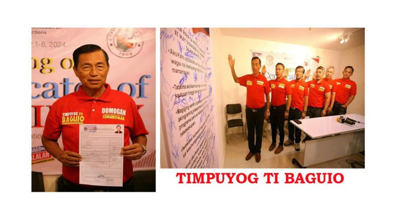 TIMPUYOG TI BAGUIO team filed a Certificate of Candidacy