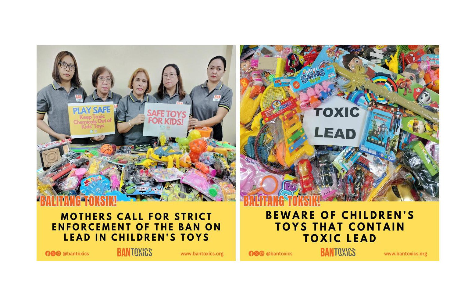 Toxic Watchdog Urges FDA and DTI to Immediately Conduct Market Inspection as Lead-Containing Toys Are Found in Stores