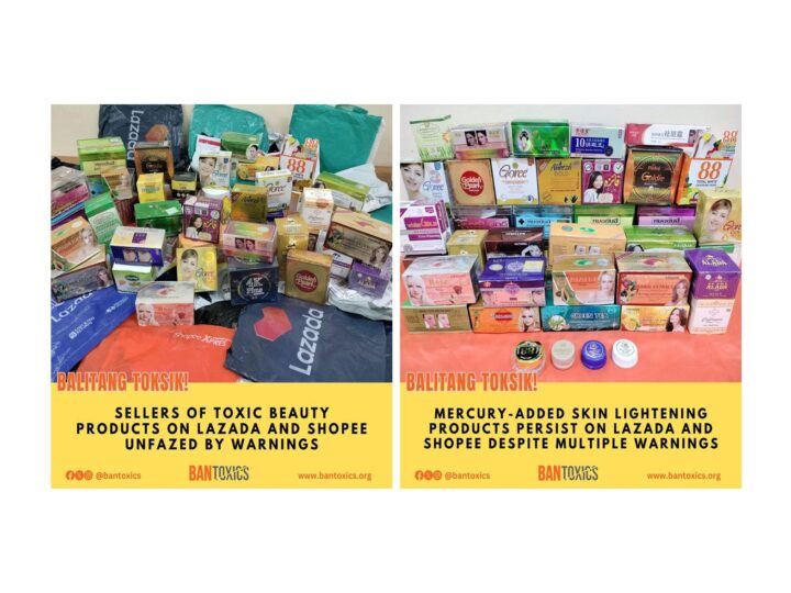 BAN Toxics Calls Out Lazada and Shopee for Allowing Hazardous Beauty Products to Remain on Sale