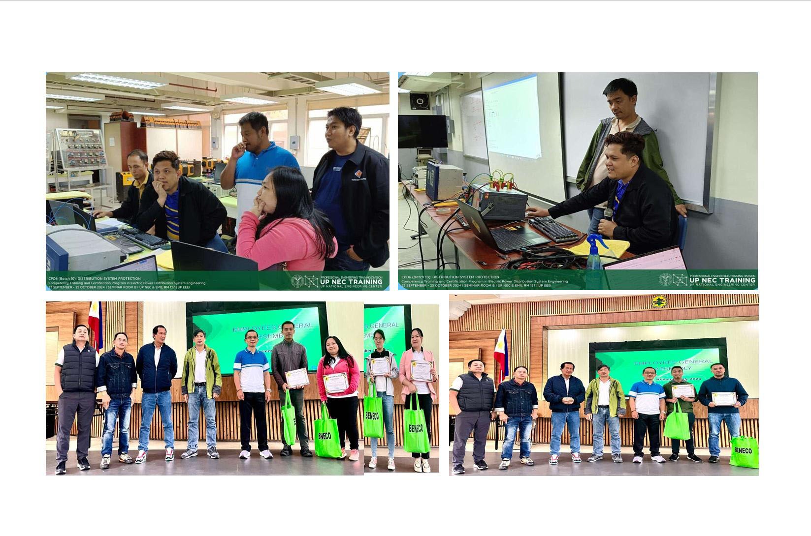 BENECO engineers excel in UP-Diliman technical competency programs