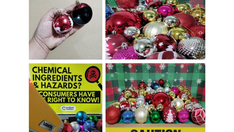 EcoWaste Coalition Detects Hazardous E-Waste Chemicals on Christmas Tree Ornaments