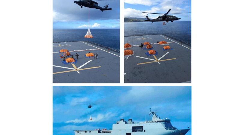 NOLCOM EXECUTES FIRST-EVER CARGO SLING OPERATION TO AID TYPHOON VICTIMS IN BATANES