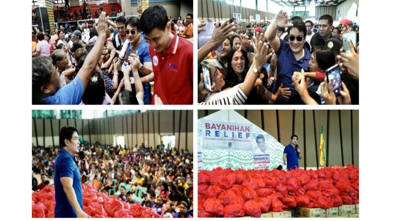 Sen. Revilla pours relief goods in Region 2