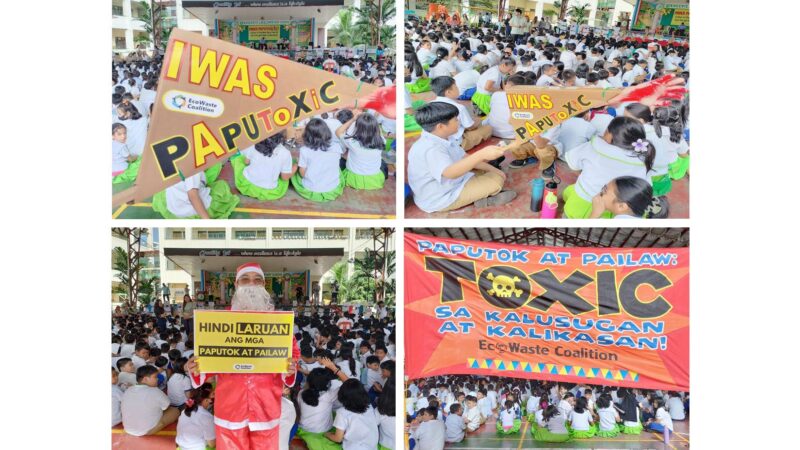 EcoWaste Coalition Holds “Iwas Paputoxic” Drive for an Injury-Free, Litter-Free and Toxics-Free Welcome to New Year 2025