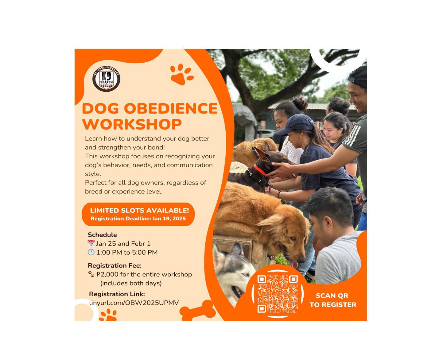 UPMV K9 Dog Obedience Workshop