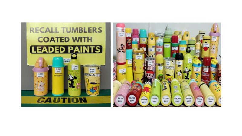 EcoWaste Coalition Uncovers Toxic Lead in More Painted Tumblers