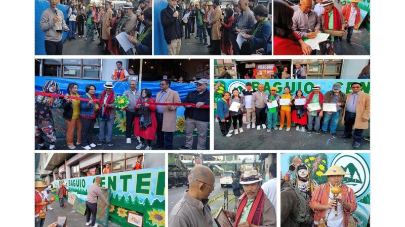 MURAL PAINTING RIBBON CUTTING IN BAGUIO CENTER MALL