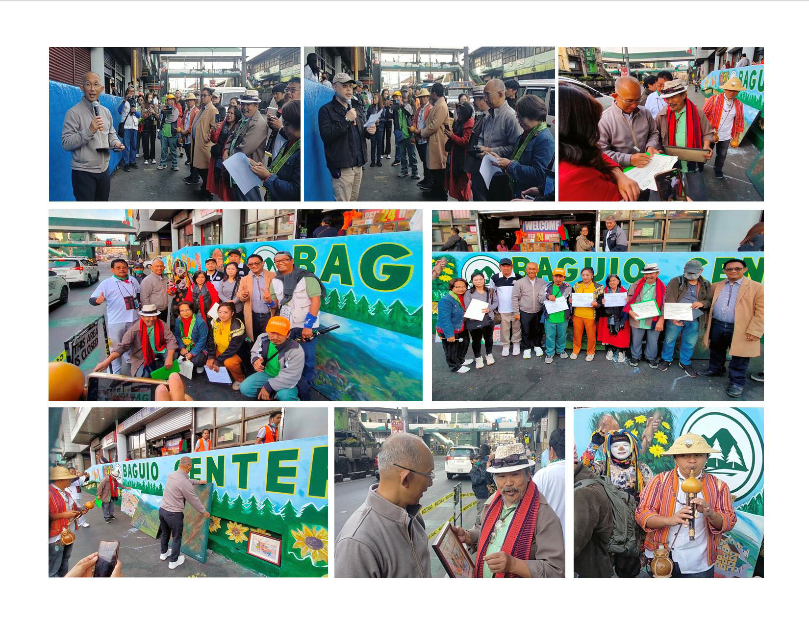 MURAL PAINTING RIBBON CUTTING IN BAGUIO CENTER MALL