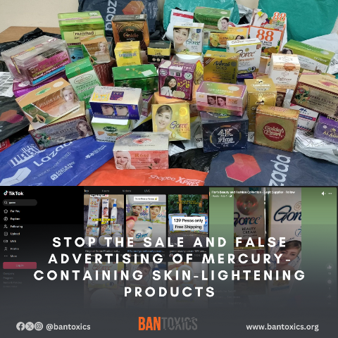 BAN Toxics to Content Creators and Online Sellers: Stop Spreading Misinformation on Mercury-containing Skin Lightening Products