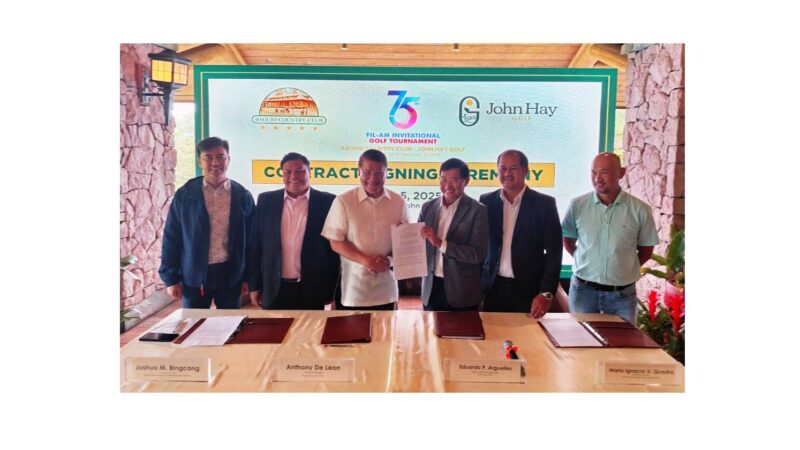 BCC, BCDA signed the MOA for the 75th FIL-AM Invitational Golf Tournament