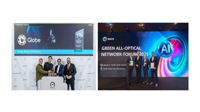 Globe recognized for network consistency, AI enablement at MWC